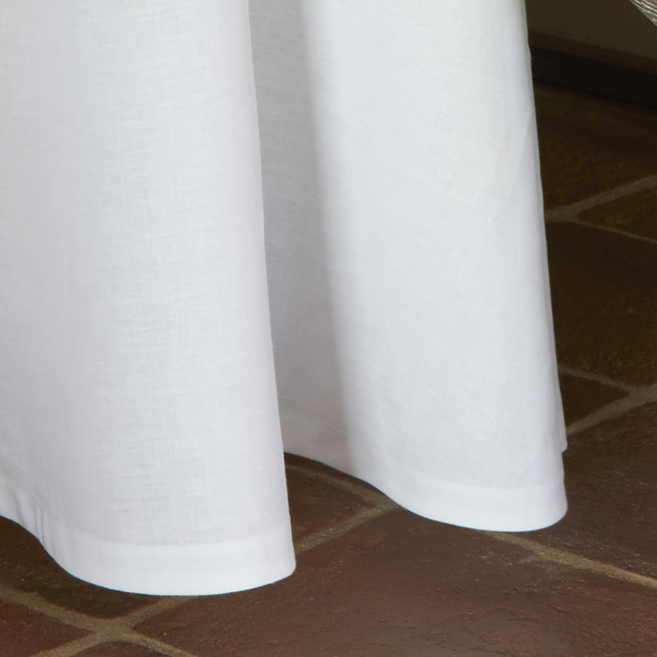 Harmonies Tablecloth, Runner And Napkins In Pure Linen With Borders