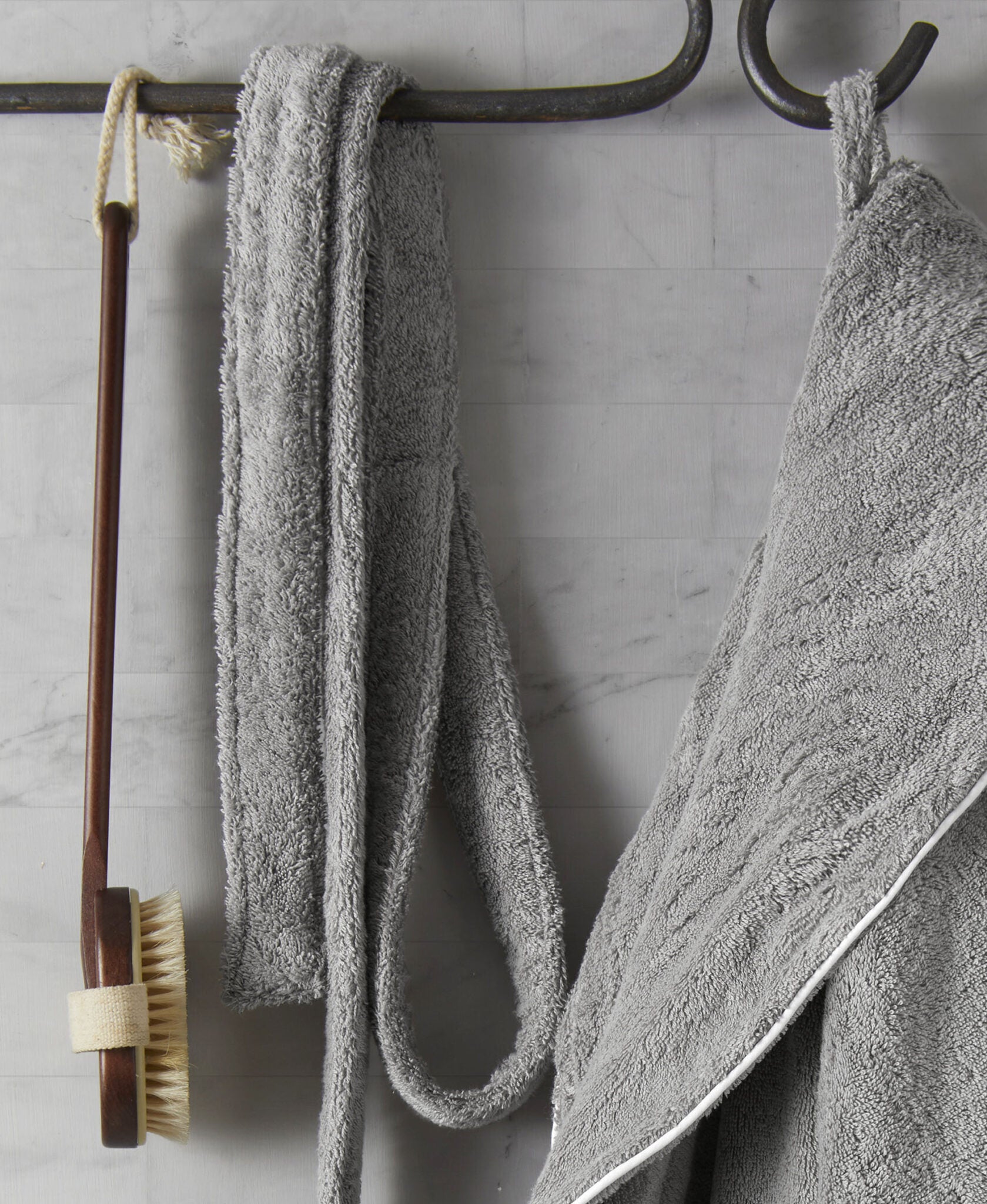 Brooklyn Wood Fiber Shawl Bathrobe
