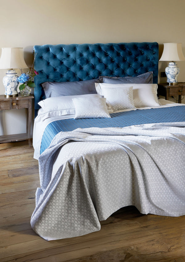 Oxford Model Sheet Set In Cotton Satin With Cordonetto Finish