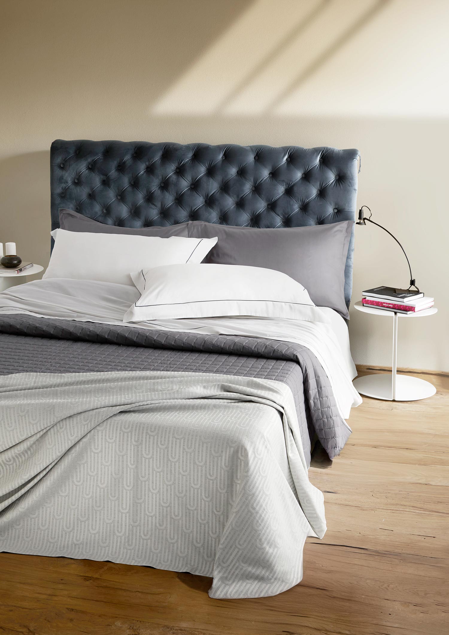 Ginevra Model Sheet Set In Cotton Percale With Oxford Finish